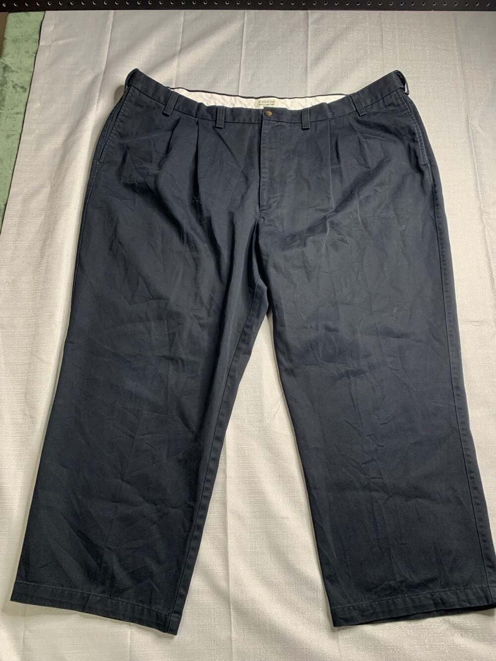 St. John's Bay Relaxed Fit Pleated Navy Chinos 50x29